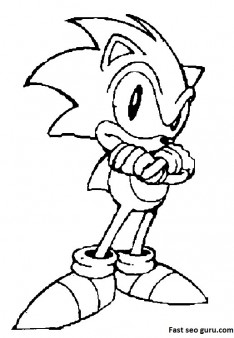 Printable sonic coloring pages