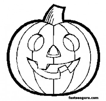 Halloween pumpkin printable coloring pages