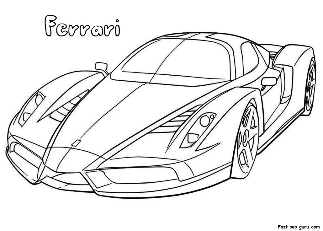 Ferrari laferrari coloring pages