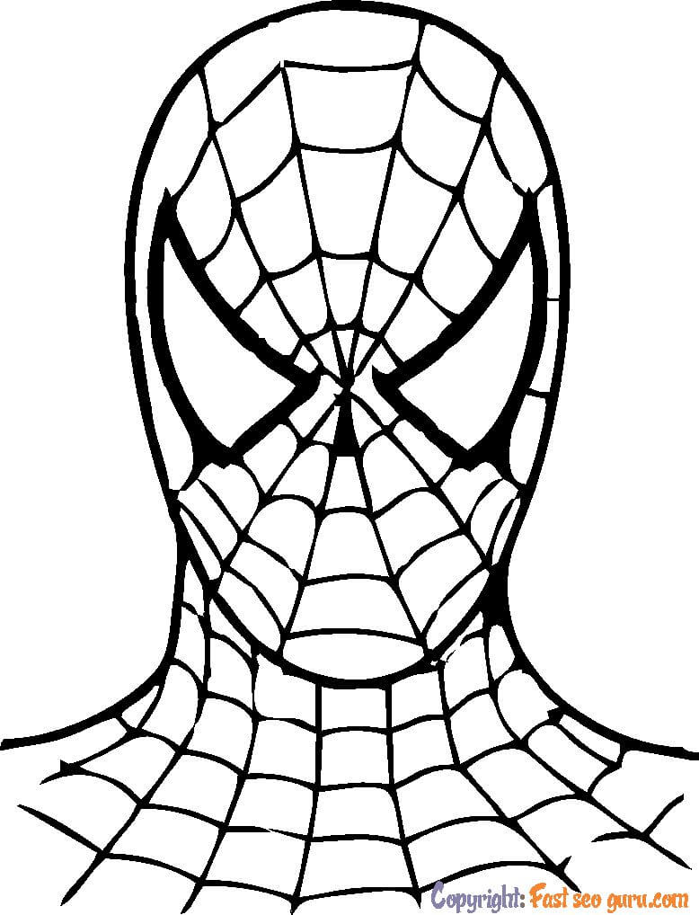 How to Draw Spider-Man Drawing, face mask, superhero, poster, window png |  PNGWing